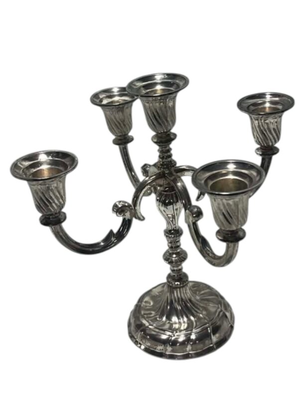 5 armet Lysestager